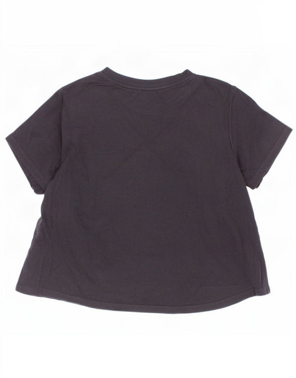 Nike Girls Graphic T-Shirt Top 12-13 Years Large Black