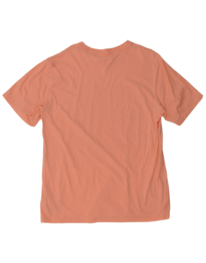 CONVERSE Mens Graphic T-Shirt Top XL Pink Cotton