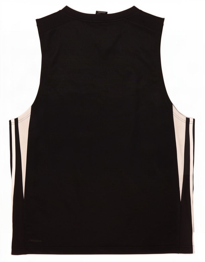 Adidas Mens Climacool Vest Top Grande Negro Colorblock Poliéster