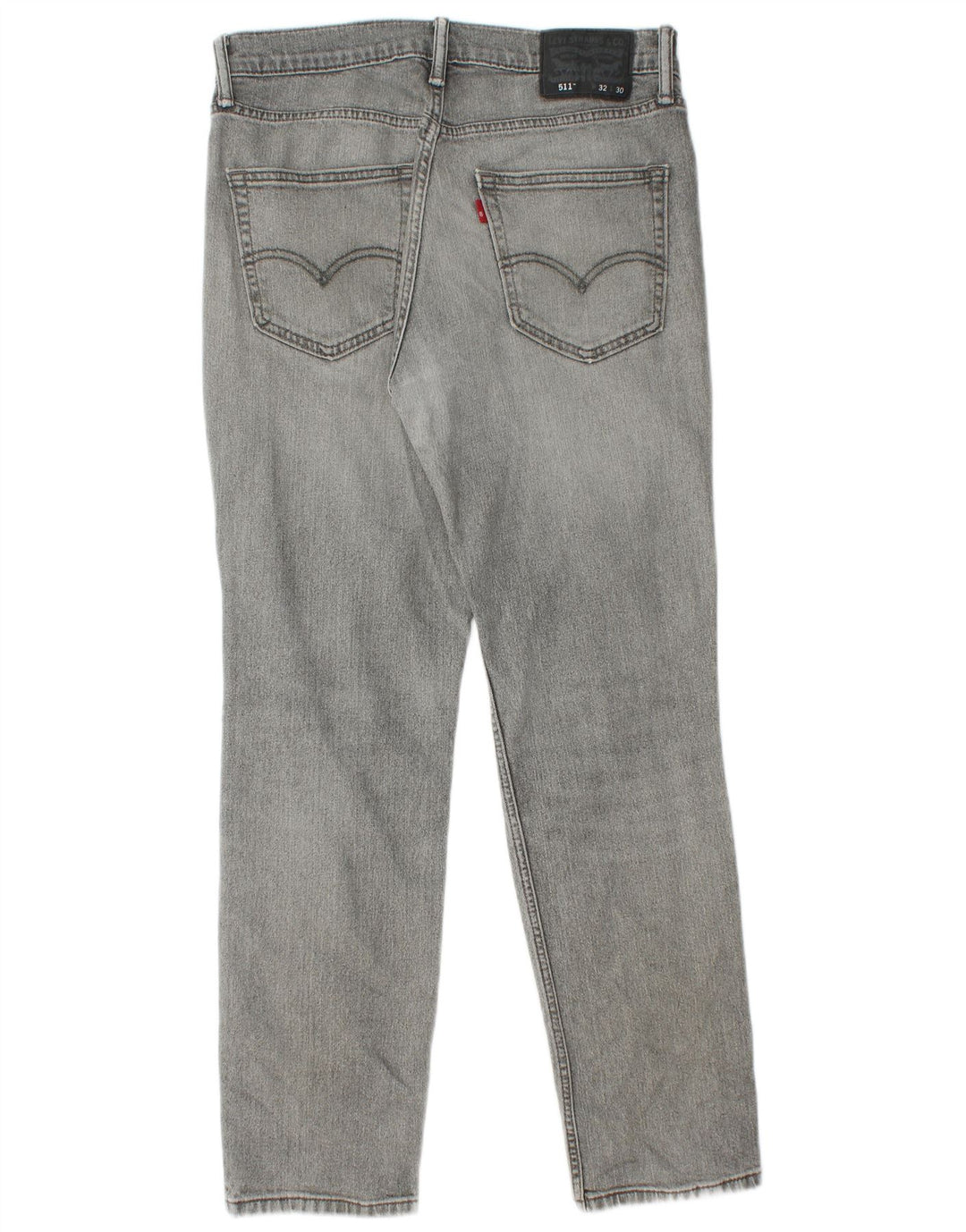 Levi's Herre 511 Distressed Slim Jeans 32 L30 Grå Bomuld