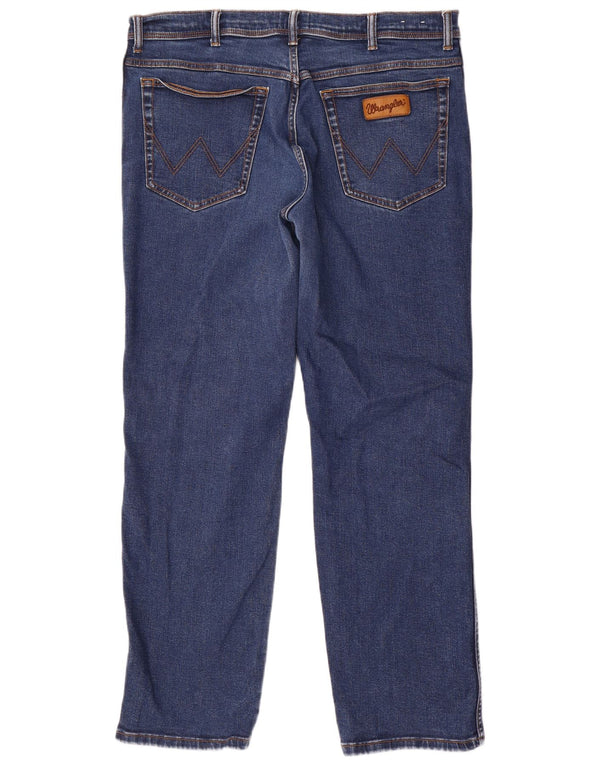 Blugi drepte pentru bărbați Wrangler Texas W40 L32 Bumbac albastru