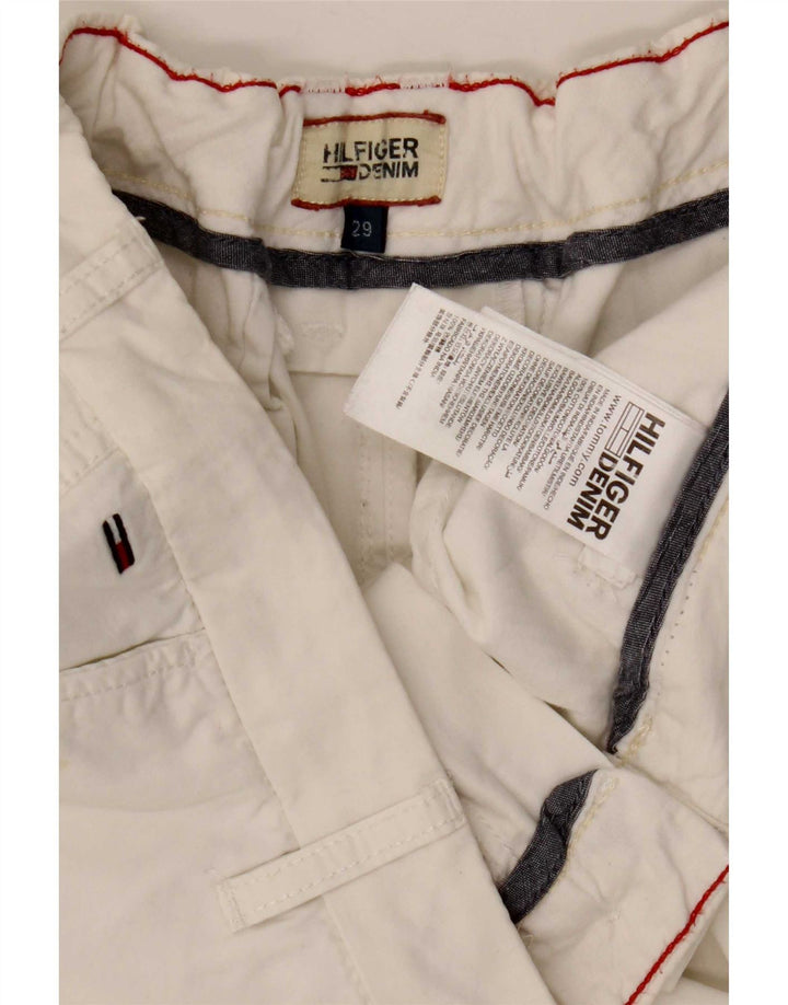 Tommy Hilfiger Womens Chino Shorts W29 Medium White Cotton