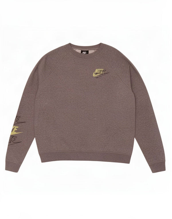 Nike Herren-Sweatshirt mit Grafik, mittelgraue Baumwolle