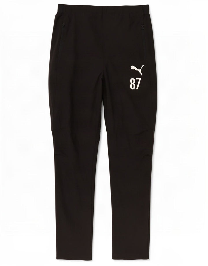Puma Womens Graphic Tracksuit Trousers UK 14 Large Black