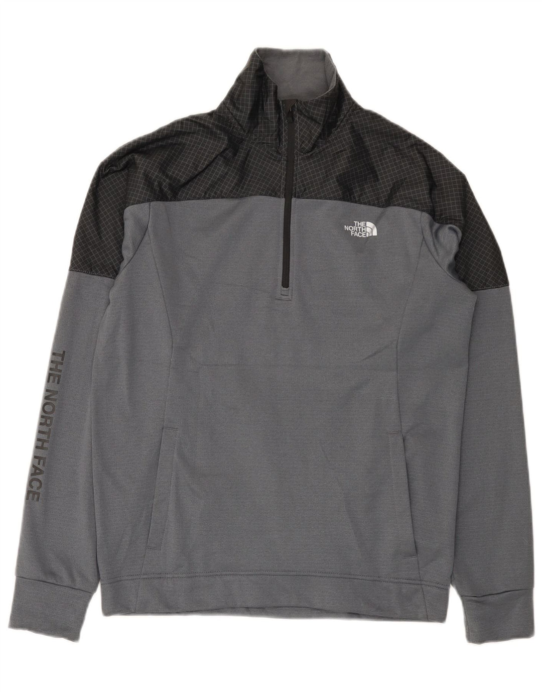 The North Face Herre Grafisk Sweatshirt Jumper Lille Grå Colourblock