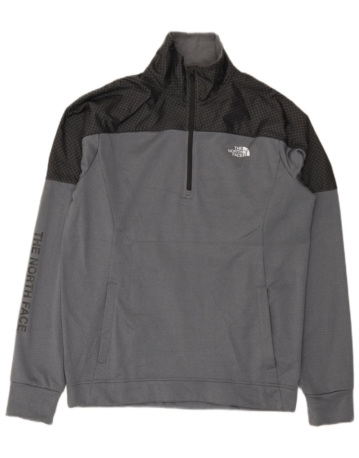 The North Face Herre Grafisk Sweatshirt Jumper Lille Grå Colourblock