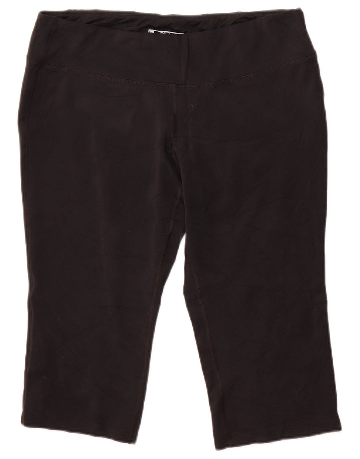 New Balance Womens Capri Leggings UK 18 XL  Black Polyester