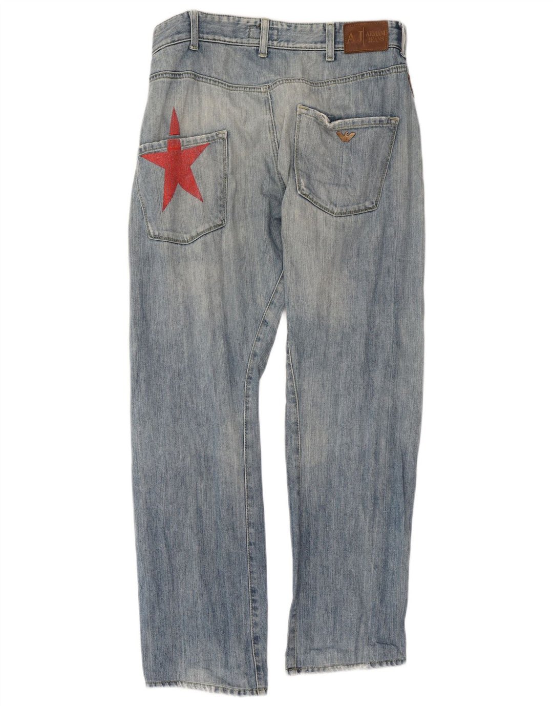 Armani Mens Straight Jeans W32 L31 Blue