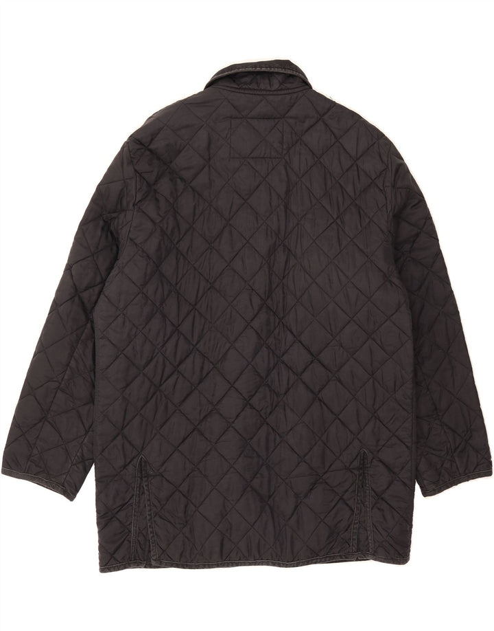FILA Mens Quilted Jacket IT 50 Large Black Polyester Vintage Fila and Second-Hand Fila from Messina Hembry 