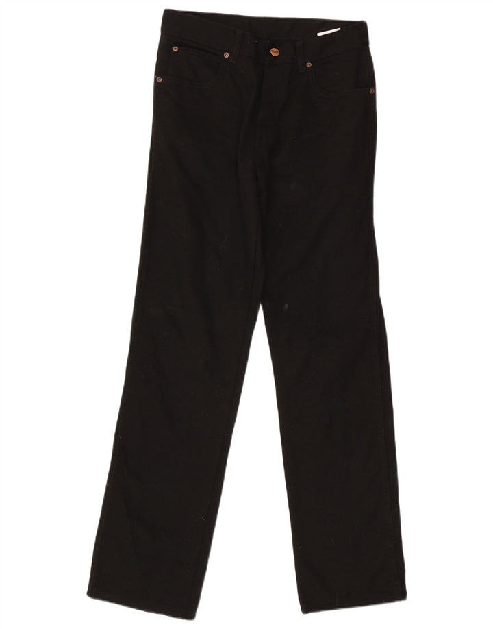 Wrangler Straight Jeans til mænd W30 L31 Sort bomuld