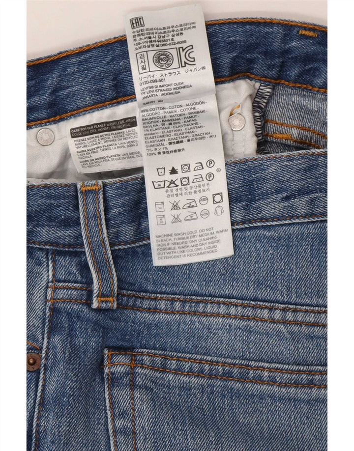 Levi's Damen Slim Jeans W27 L26 Blaue Baumwolle