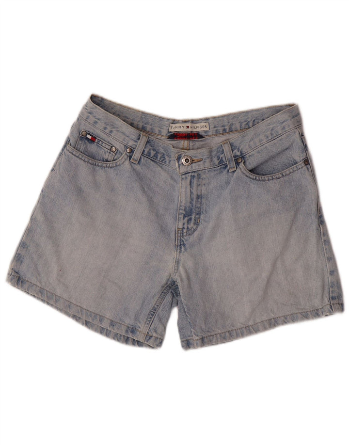 Tommy Hilfiger Dames Distressed Denim Shorts W28 Medium Blue