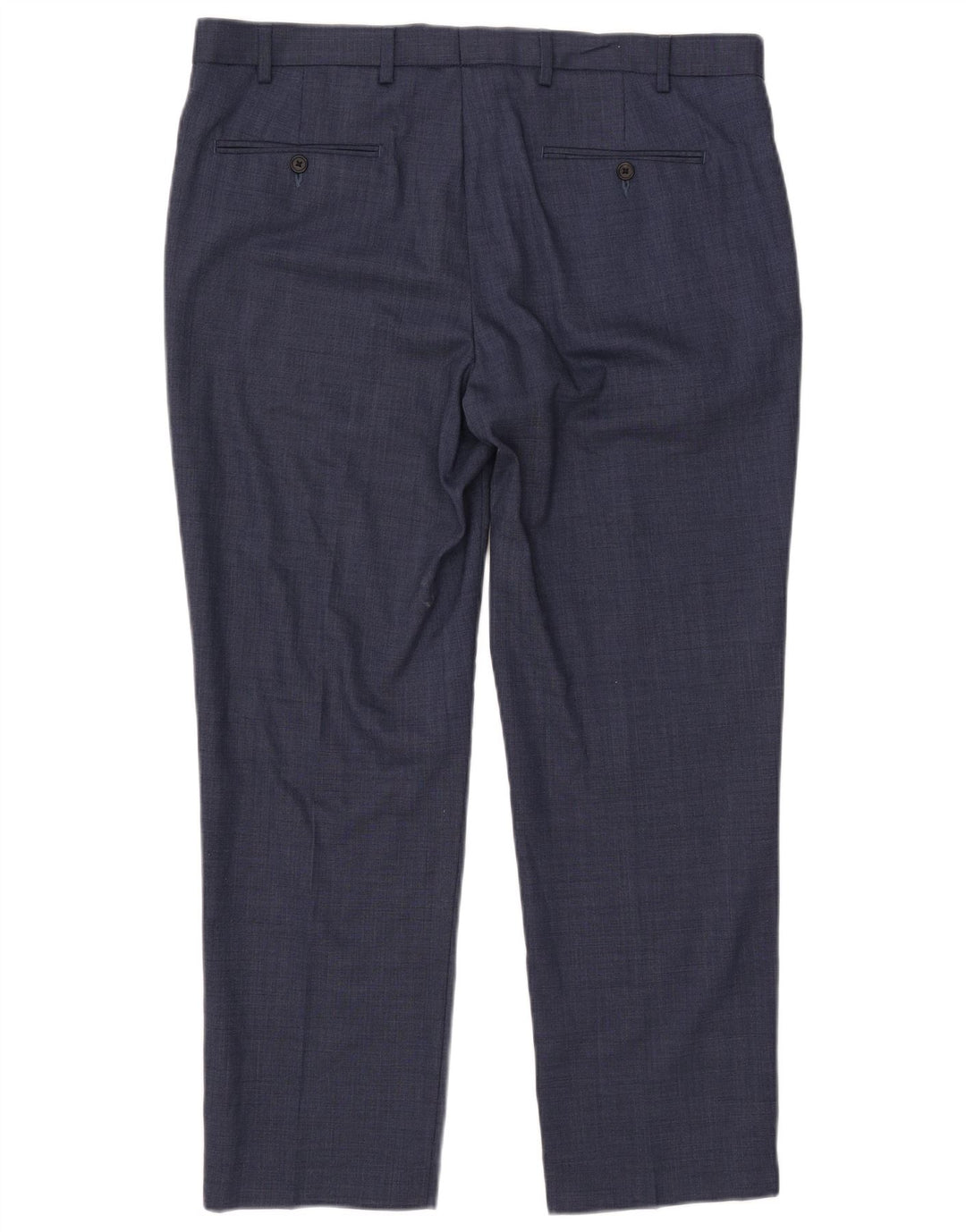 Pantaloni da abito vestibilità regolare da uomo Marks & Spencer W38 L29 lana blu