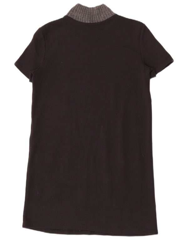 Zara női Trafaluc Shift Dress UK 12 Medium Black Colourblock poliészter
