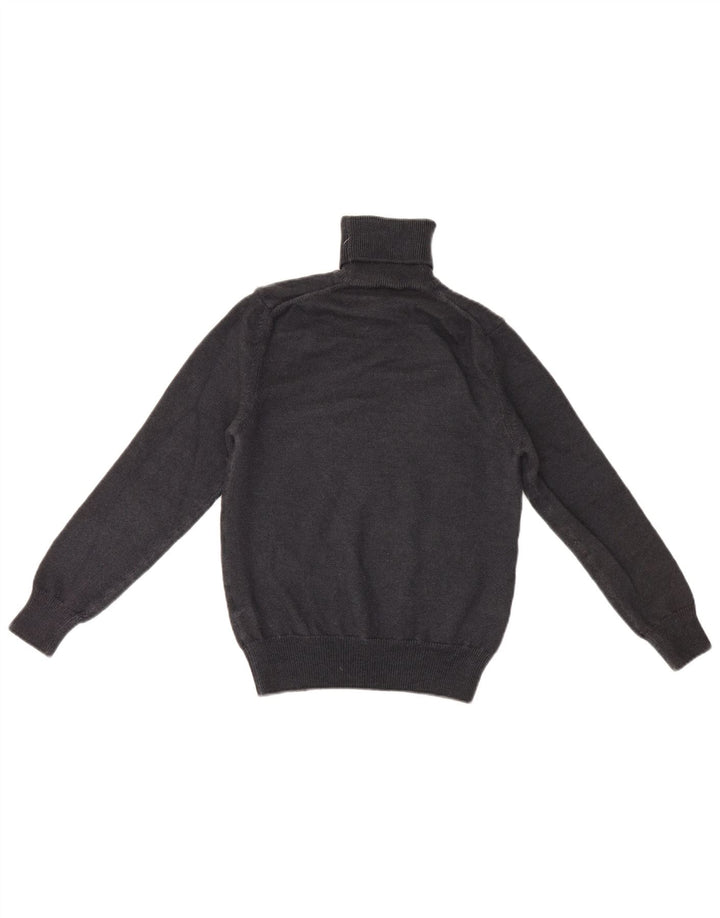 Blauer Womens Roll Neck Jumper Sweater UK 8 Small Grey Wool