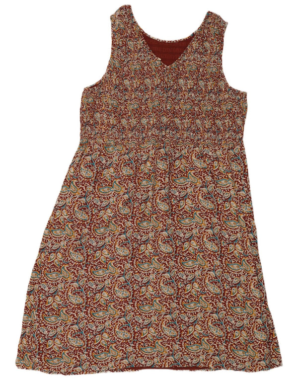 Kövér arcú női ujjatlan maxi ruha UK 24 4XL Tarka Paisley