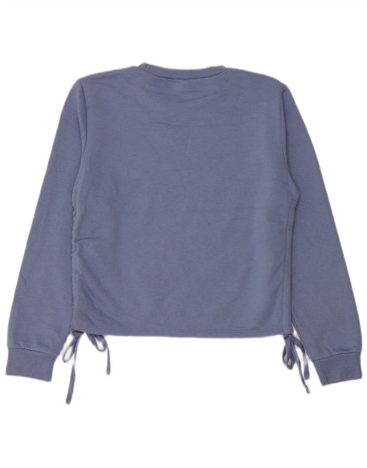 Zara Mujer Sudadera Jumper UK 44 Azul Medio Poliéster