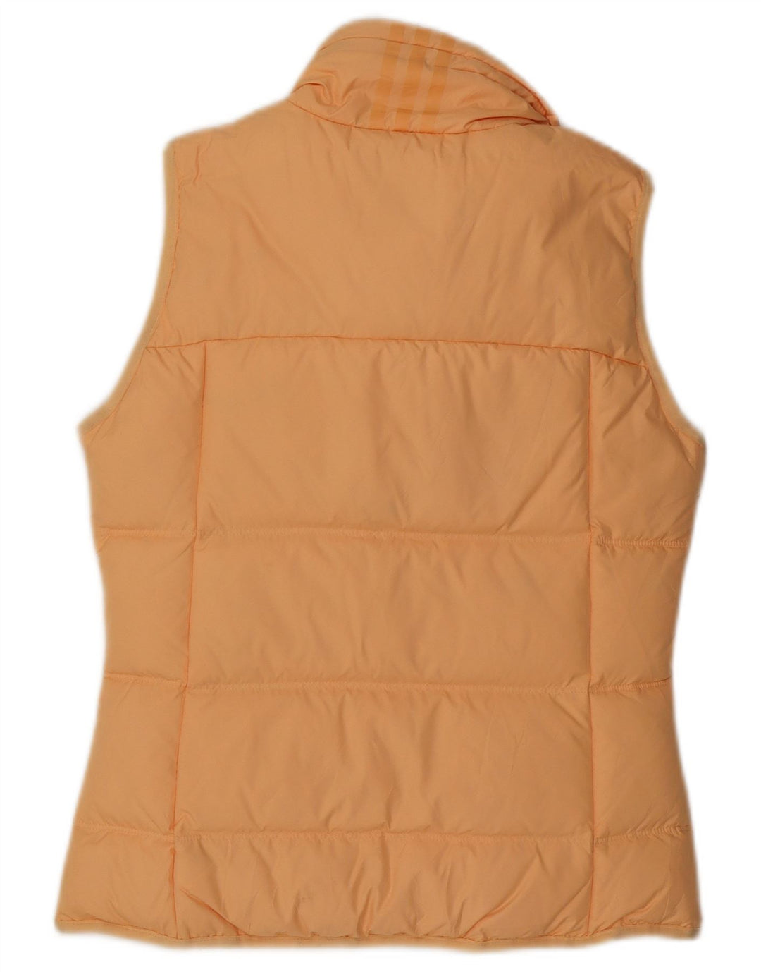ADIDAS Womens Padded Gilet UK 10 Small Orange Polyester