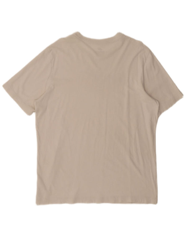 Camiseta Nike masculina gráfica top grande de algodão branco