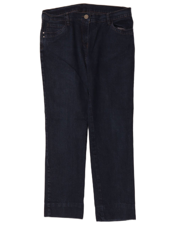 Marks & Spencer ženske ravne traperice UK 14 Large W32 L27 tamnoplave