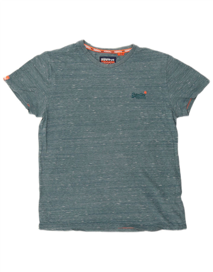 Superdry T-shirt top til mænd, lille grøn flækket