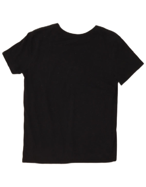 Nike Womens Dri Fit Graphic T-Shirt Top UK 10 Small Black