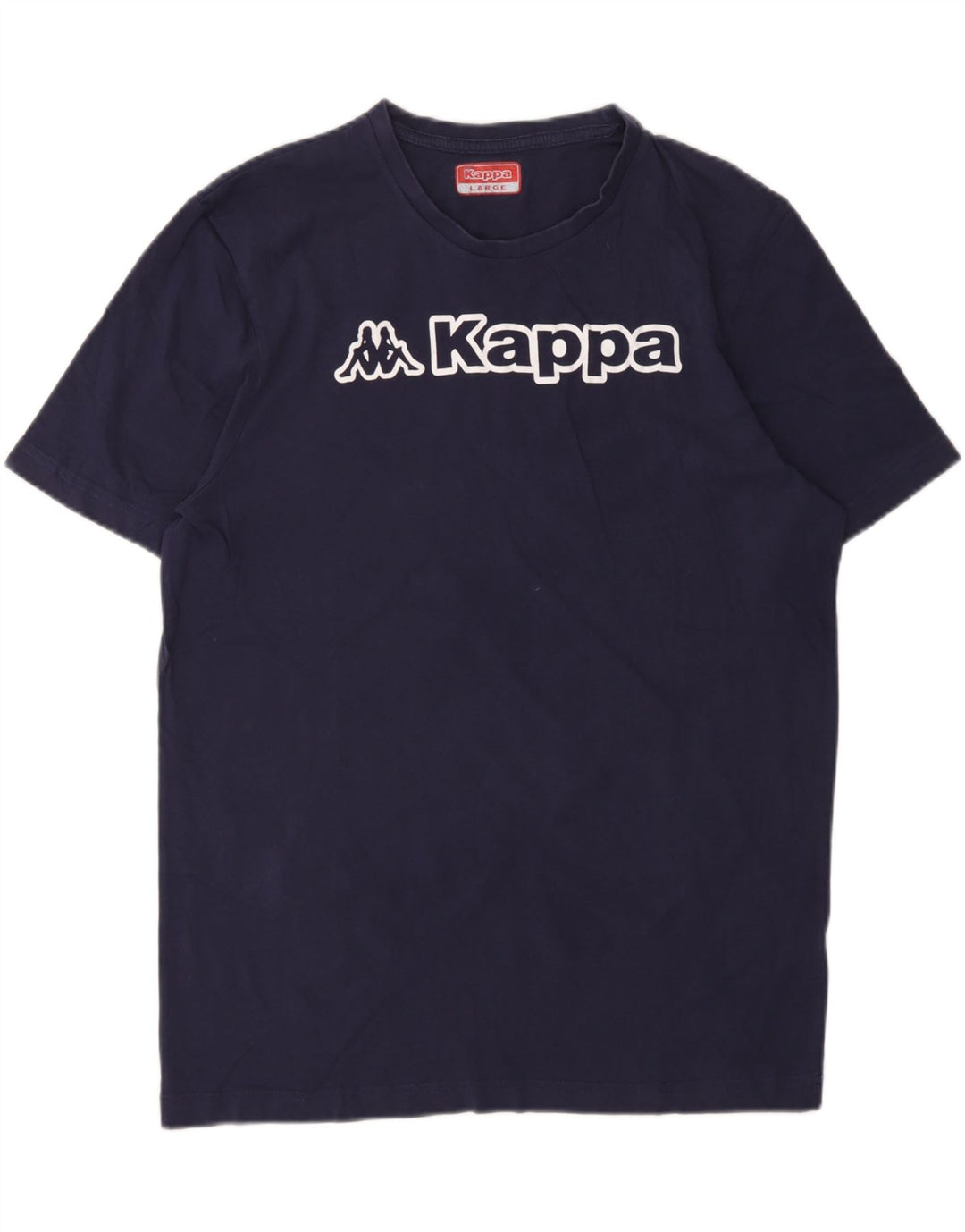 KAPPA Mens Graphic T-Shirt Top Large Navy Blue Vintage Kappa and Second-Hand Kappa from Messina Hembry 