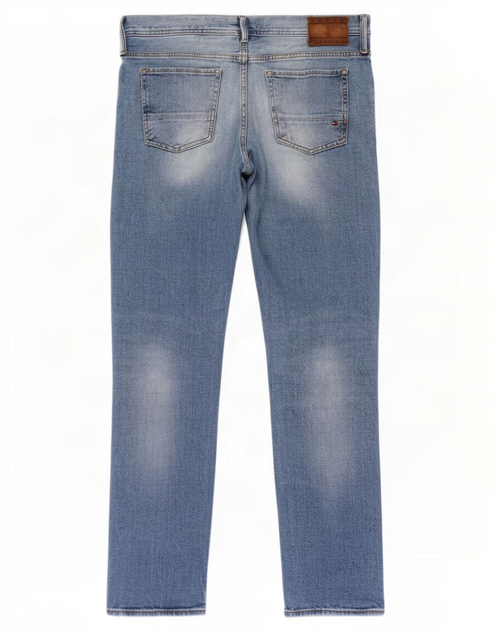 Tommy Hilfiger Mens Slim Jeans W36 L30 Blue Cotton