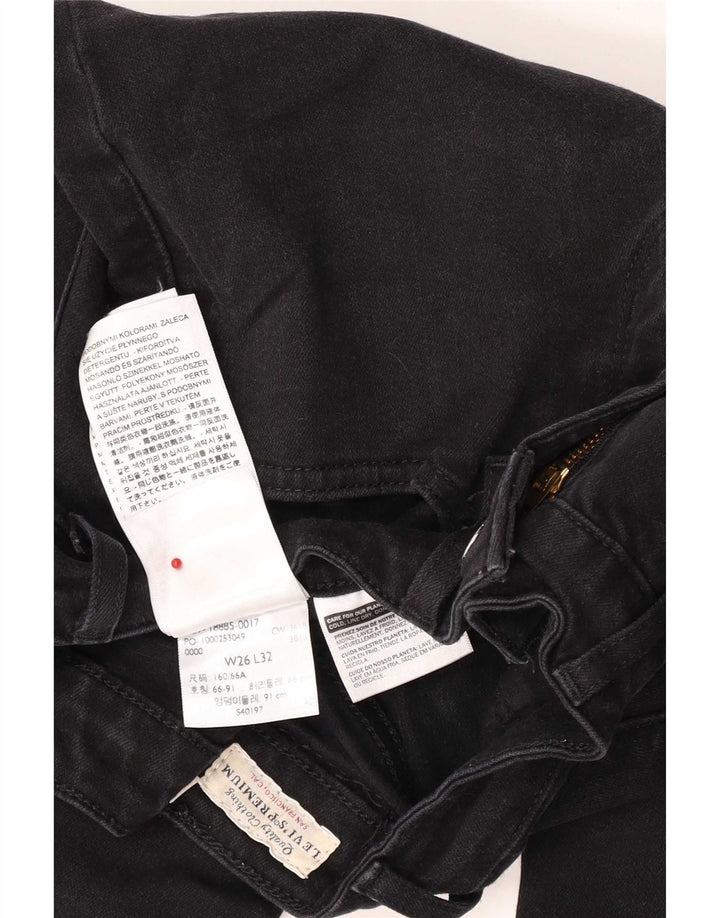 Jeans Levi's 715 Bootcut da donna W26 L32 cotone nero