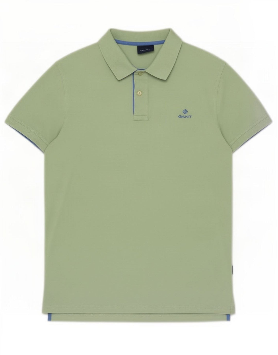 Gant Mens Polo Shirt Medium Green Cotton