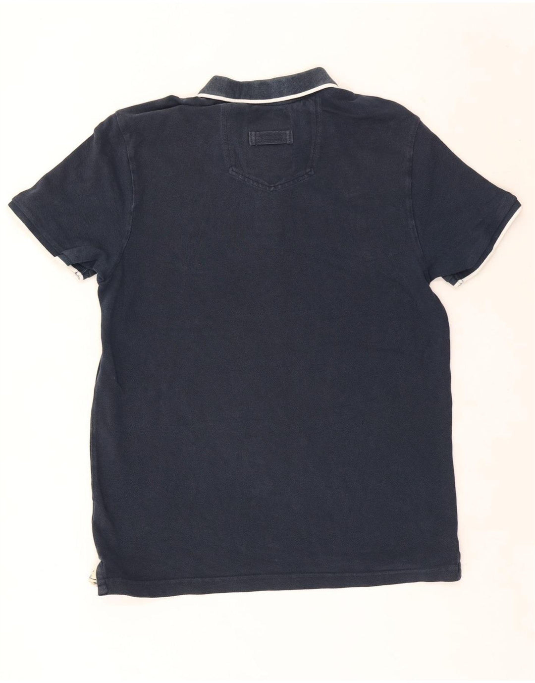 Polo da uomo Fat Face in cotone blu navy medio