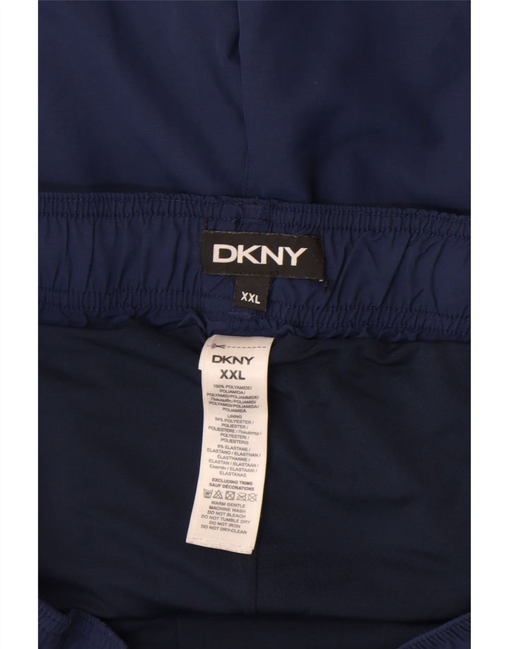Dkny Herre Grafiske Badeshorts 2XL Marineblå Polyamid