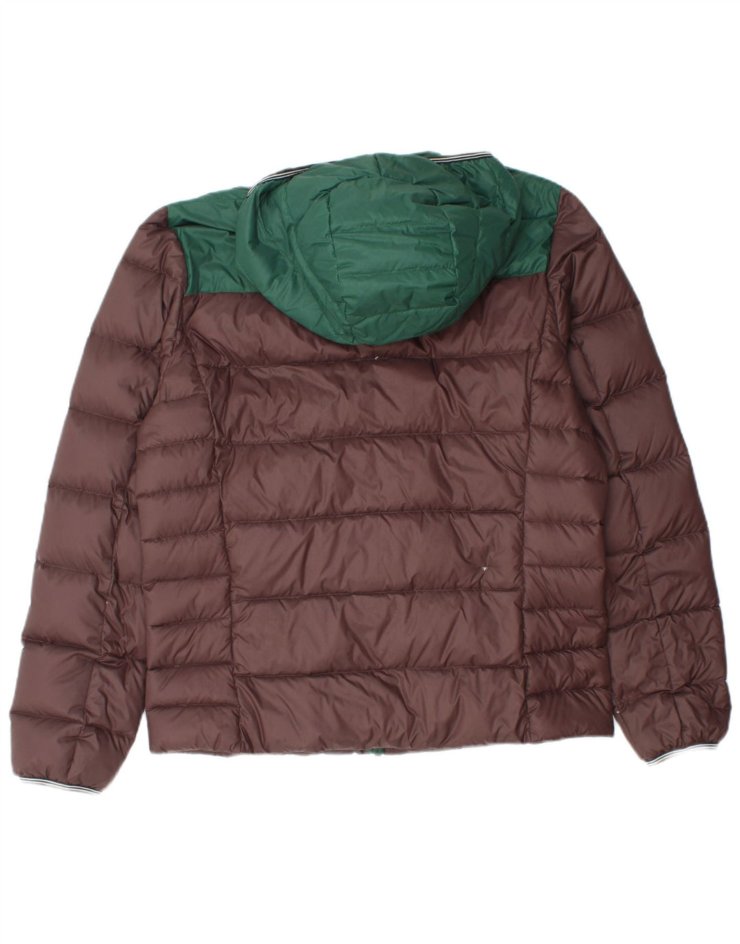 Fred Perry Herre hættepolstret jakke UK 38 Medium Brown Colourblock Nylon