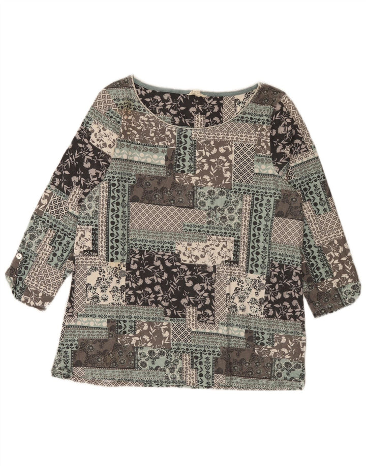 WHITE STUFF Womens Blouse Top UK 12 Medium Multicoloured Patchwork