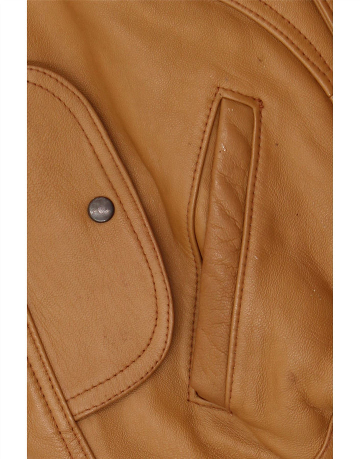 Pointers Veste en cuir coupe ample pour homme UK 38 Cuir marron moyen