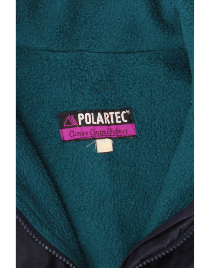 MUSTO Mens Polartec Bomber Jacket UK 40 Large Navy Blue Polyester