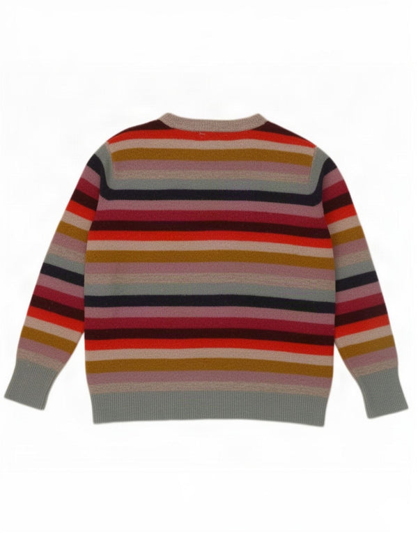 Joules Maglione da donna con scollo a barca Maglione UK 14 Grandi strisce multicolori