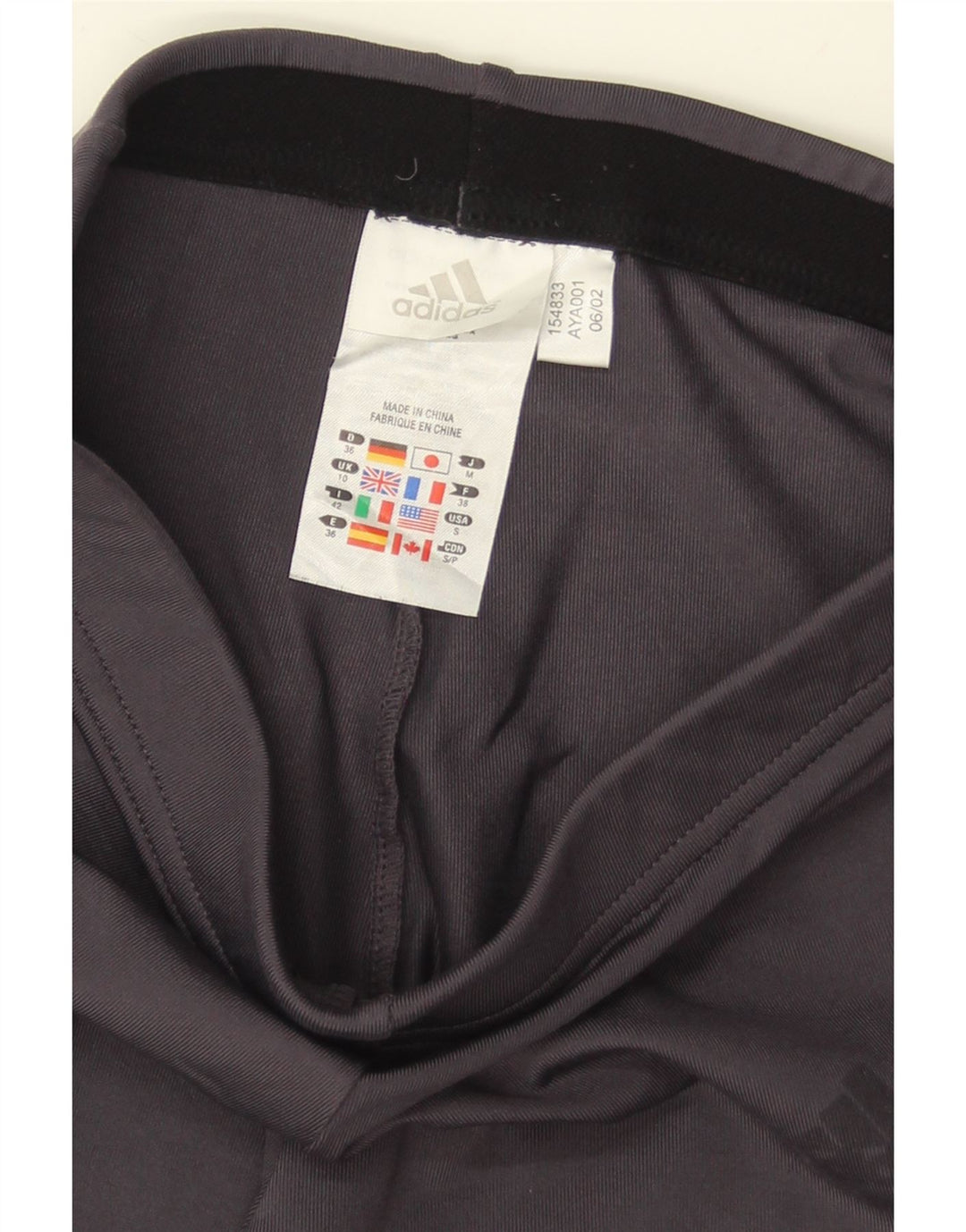 ADIDAS Womens Climalite Capri Leggings UK 10 Small Grey Vintage Adidas and Second-Hand Adidas from Messina Hembry 