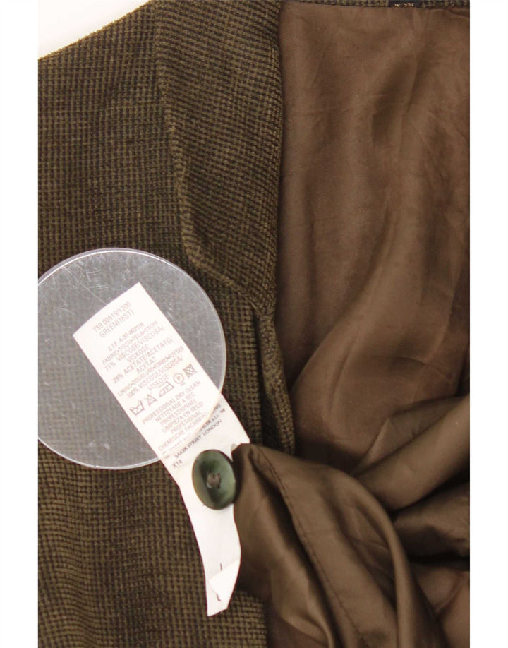 Marks & Spencer Womens St. Michael Blazer Jacket UK 16 Large Green