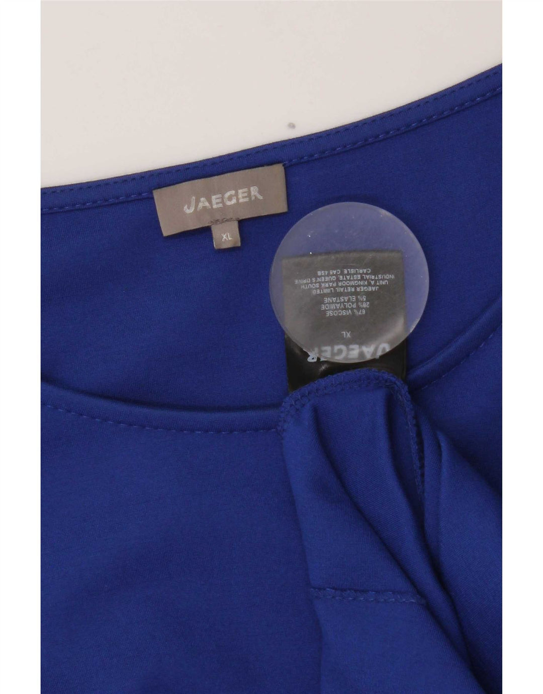 Jaeger Dame Top 3/4 ærmet UK 18 XL Blå Viscose