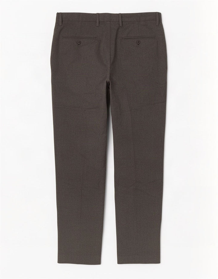 Marks & Spencer Pantaloni de costum slim pentru bărbați L34 L31 poliester gri