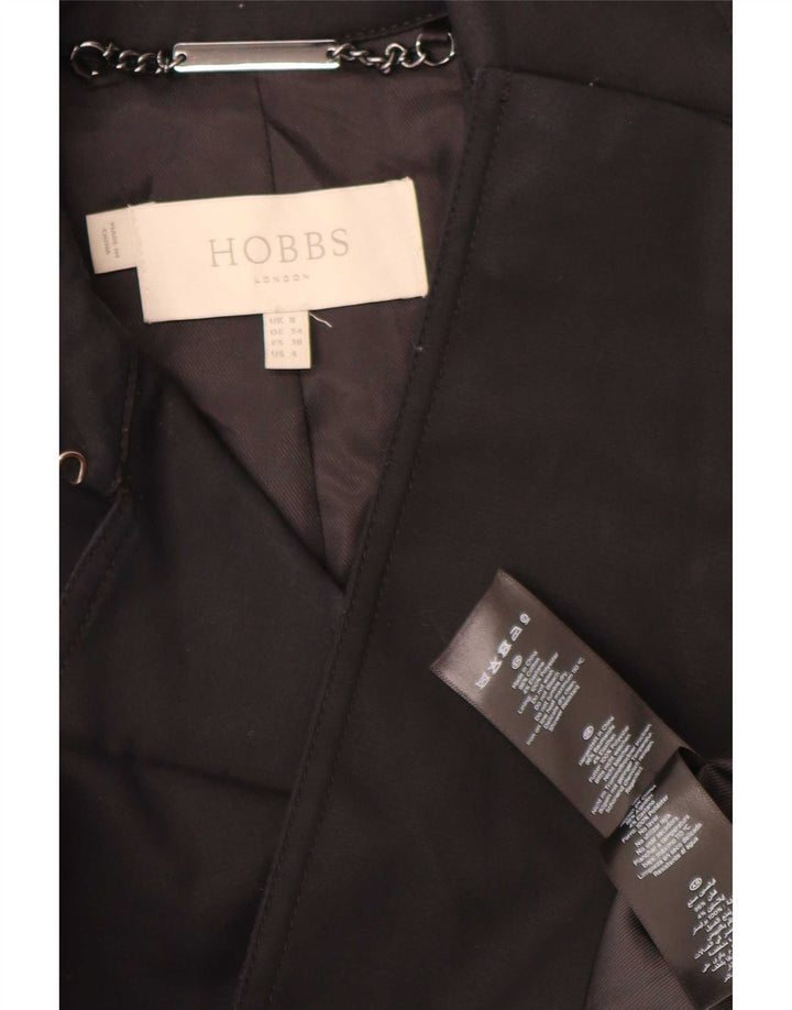 Hobbs Trench-Coat Femme UK 8 Petit Coton Noir