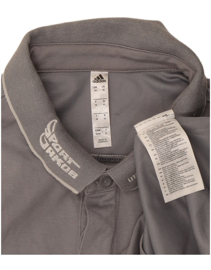 Adidas Herre Climalite grafisk poloshirt mellemgrå bomuld