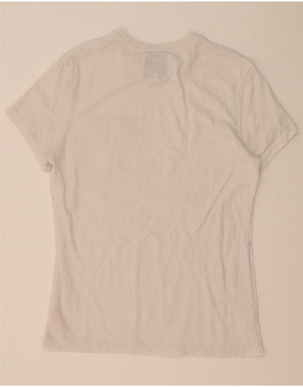 Jack Wills Herre Slim Fit T-Shirt Top Stor Hvid Bomuld