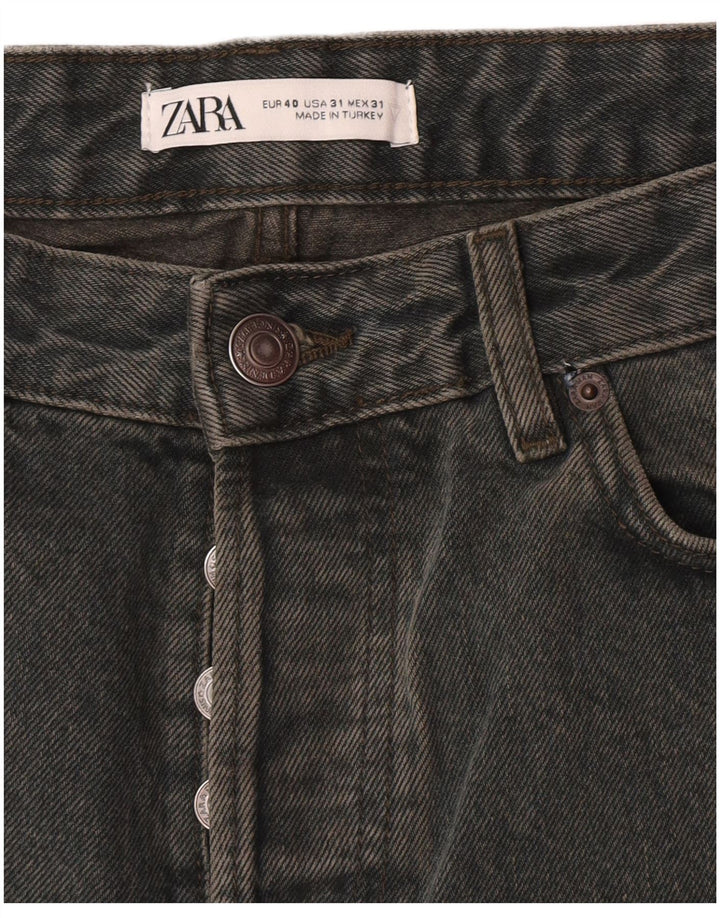 Zara Straight Jeans til mænd EU 40 MMedium W31 L33 Grøn