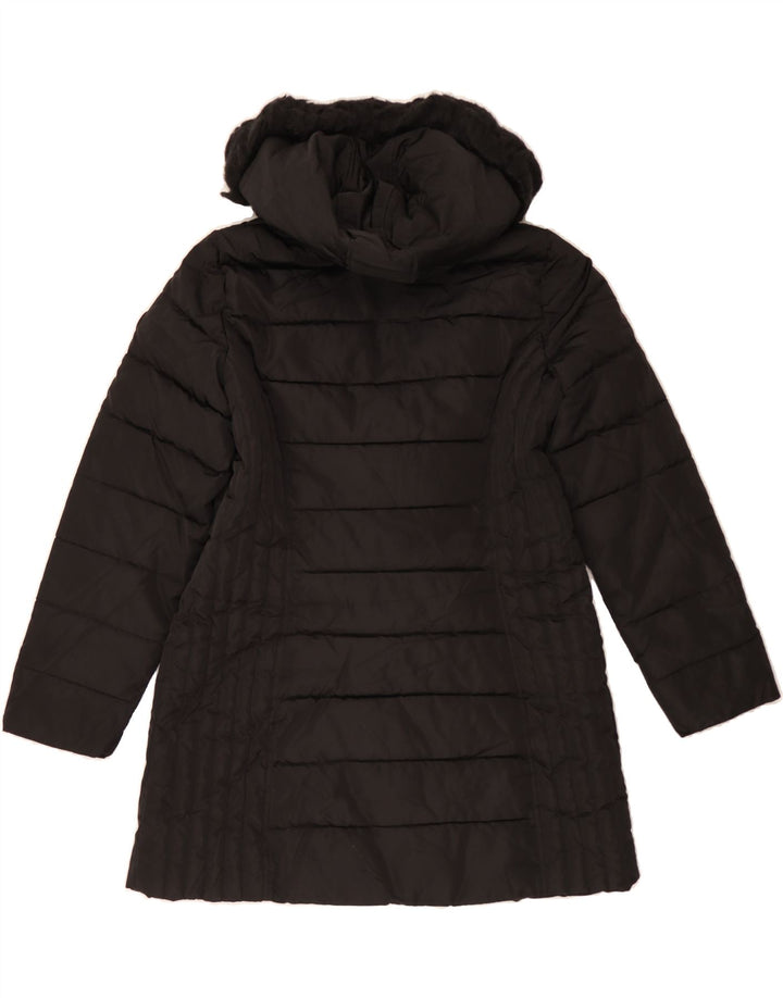 NAUTICA Womens Hooded Padded Coat UK 18 XL Black Polyester Vintage Nautica and Second-Hand Nautica from Messina Hembry 