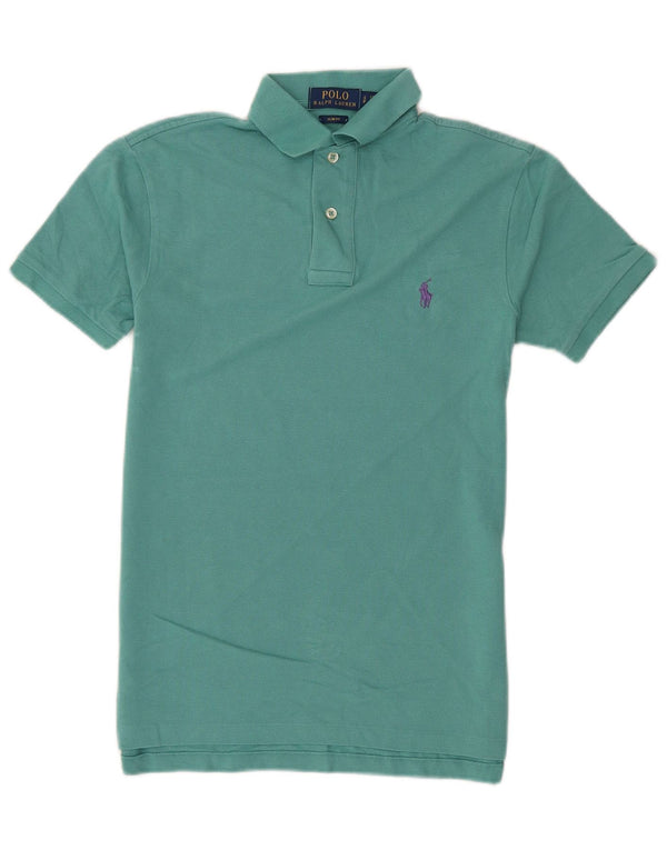 Polo Ralph Lauren Ανδρικό πουκάμισο Polo Slim Fit Μικρό Τιρκουάζ