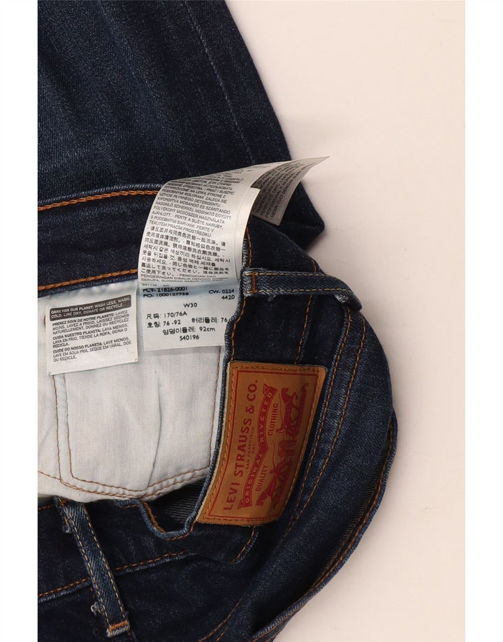 LEVI'S Slim Jeans til kvinder W30 L32 Marineblå bomuld