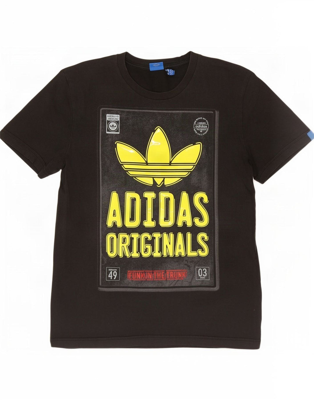 Tricou grafic Adidas pentru bărbați Top mediu negru bumbac
