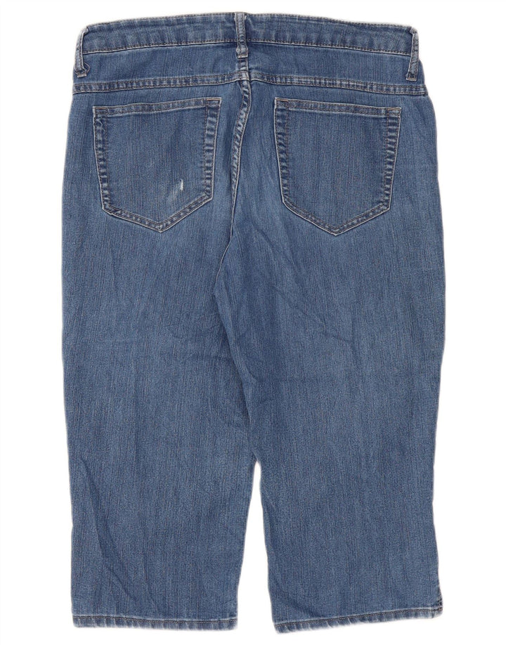 Lee Womens Riders Capri Jeans W34 L18 Blue